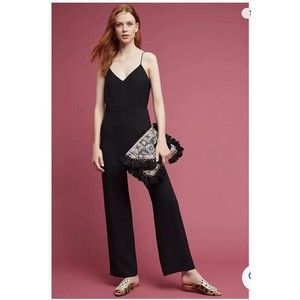Anthropologie The‎ Essential Black Polka Dot Jumpsuit Size 14 NWT women’s